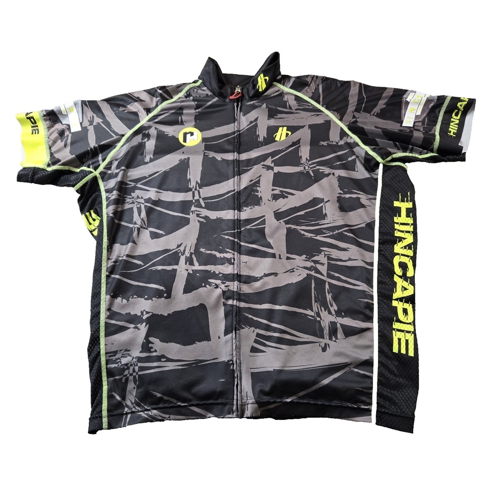 HINCAPIE Men's Cycling Full Zip Shirt Stretch Vented Back Grip Size 2XL
